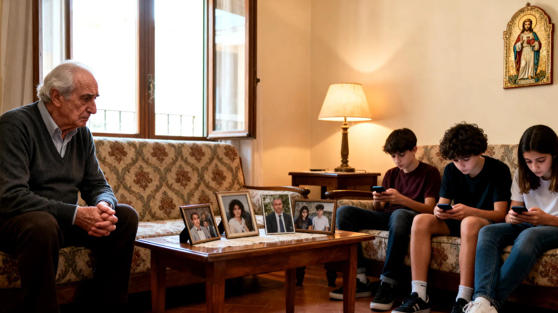 Un nonno che teme di perdere il legame affettivo con i nipoti adolescenti, i quali si stanno distaccando emotivamente e mostrano sempre meno interesse nel trascorrere tempo insieme"
