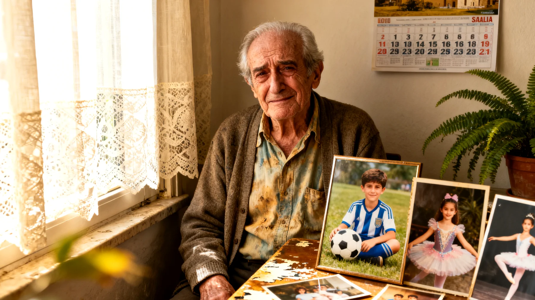 Un nonno che teme di perdere il legame affettivo con i suoi nipoti bambini a causa della distanza geografica, della vita frenetica dei genitori o del poco tempo trascorso insieme, sentendosi progressivamente escluso dalla loro quotidianità e crescita"